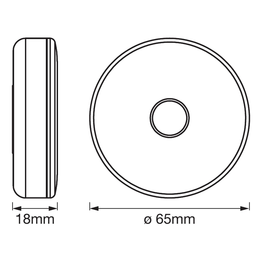 Ledvance - LED Dimbaar oriëntatie lamp DOT-IT LED/0,45W/5V 500 mAh