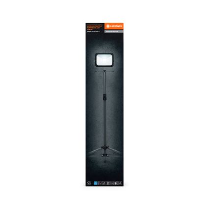 Ledvance - LED dimbare schijnwerper met houder WORKLIGHT TRIPOD LED/20W/3,7V IP54