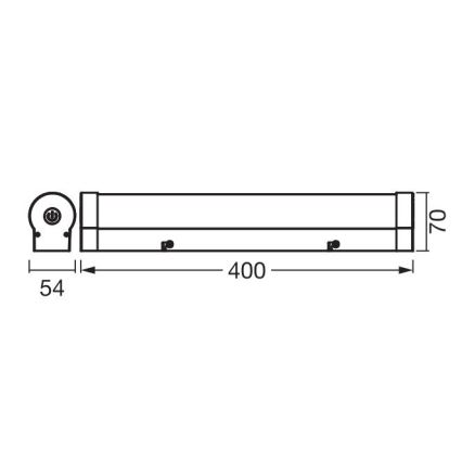 Ledvance - LED Dimbaar aanraken spiegel verlichting ORBIS TUBE LED/9W/230V 40 cm 3000/4000K IP44
