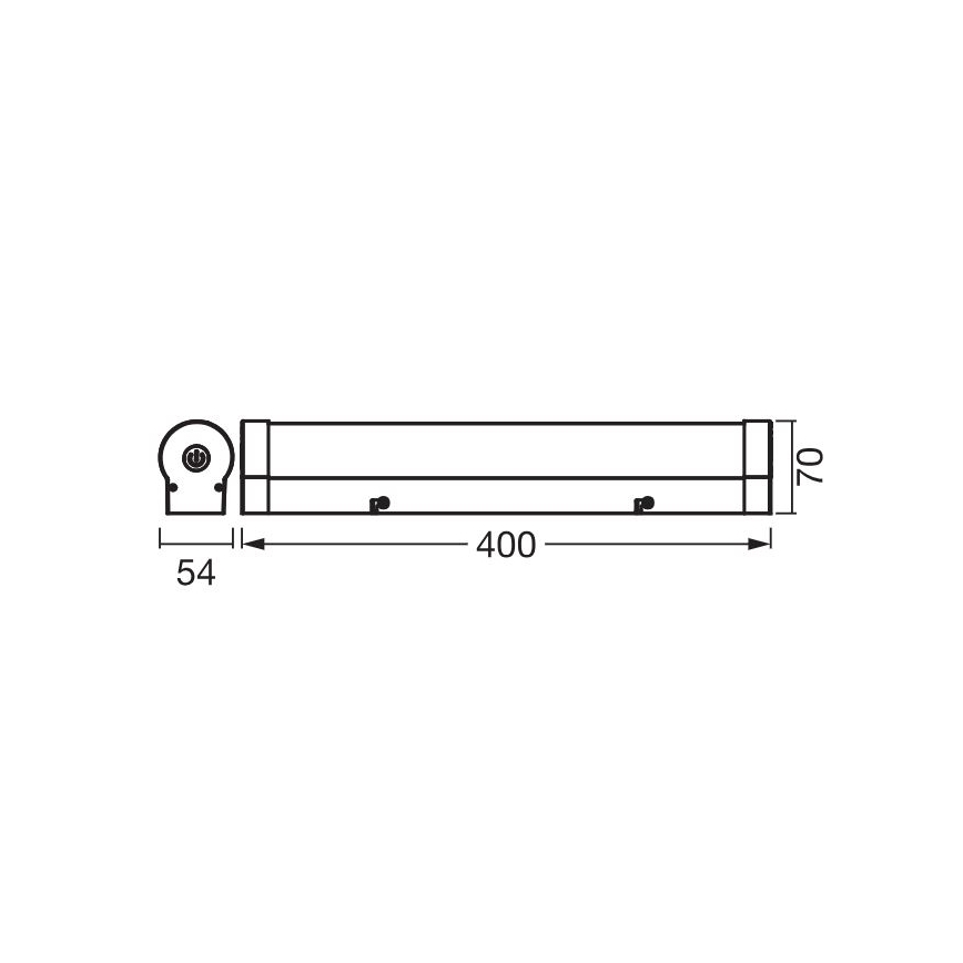 Ledvance - LED Dimbaar aanraken spiegel verlichting ORBIS TUBE LED/9W/230V 40 cm 3000/4000K IP44