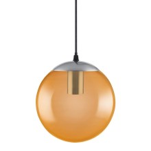 Ledvance - LED Hanglamp aan een koord BUBBLE 1xE27/8W/230V Oranje d. 20 cm