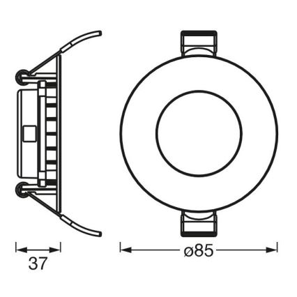 Ledvance - LED Inbouw Lamp SLIM LED/4,5W/230V 6500K