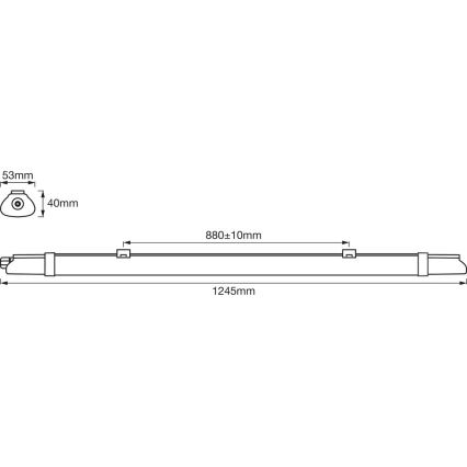 Ledvance - LED Industrie TL-Lamp DAMP LED/18W/230V IP65