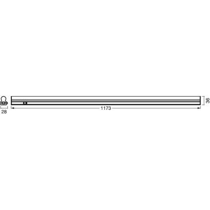 Ledvance - LED Keukenkast Lamp met Sensor BATTEN LED/14W/230V 120 cm