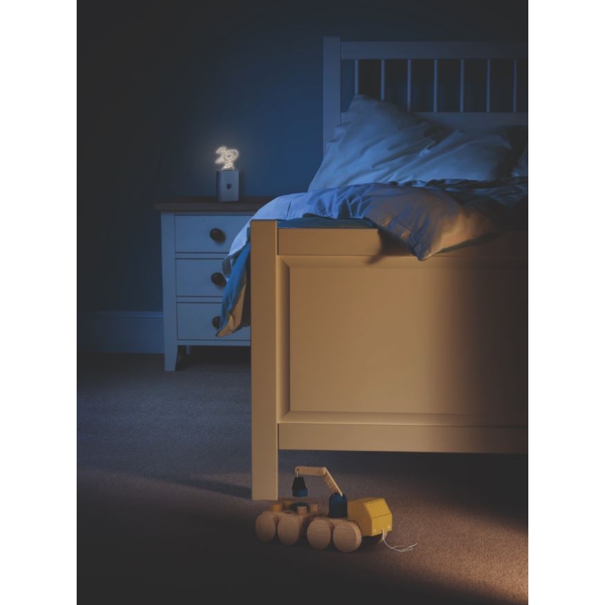 Ledvance - LED Kinderen oriëntatie lamp met sensor NIGHTLUX LED/0,2W/4,5V 3000K