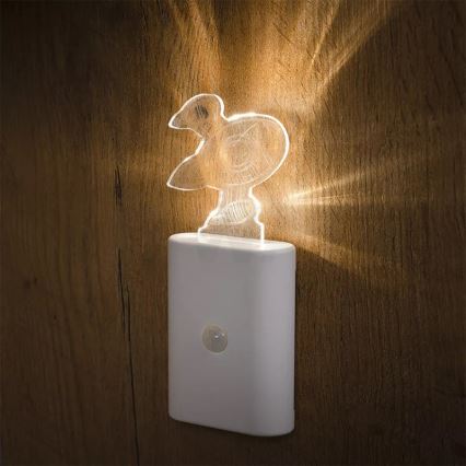 Ledvance - LED Kinderen oriëntatie lamp met sensor NIGHTLUX LED/0,2W/4,5V 3000K