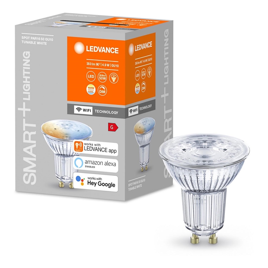 Ledvance - LED Lamp dimbaar SMART + GU10 / 5W / 230V 2.700K-6.500K Wi-Fi