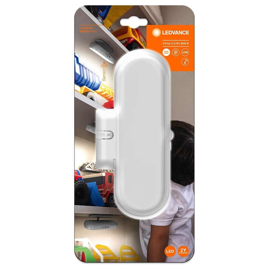 Ledvance - LED Meubelverlichting met sensor MOBILE LED/1,2W/5V 500 mAh 4000K