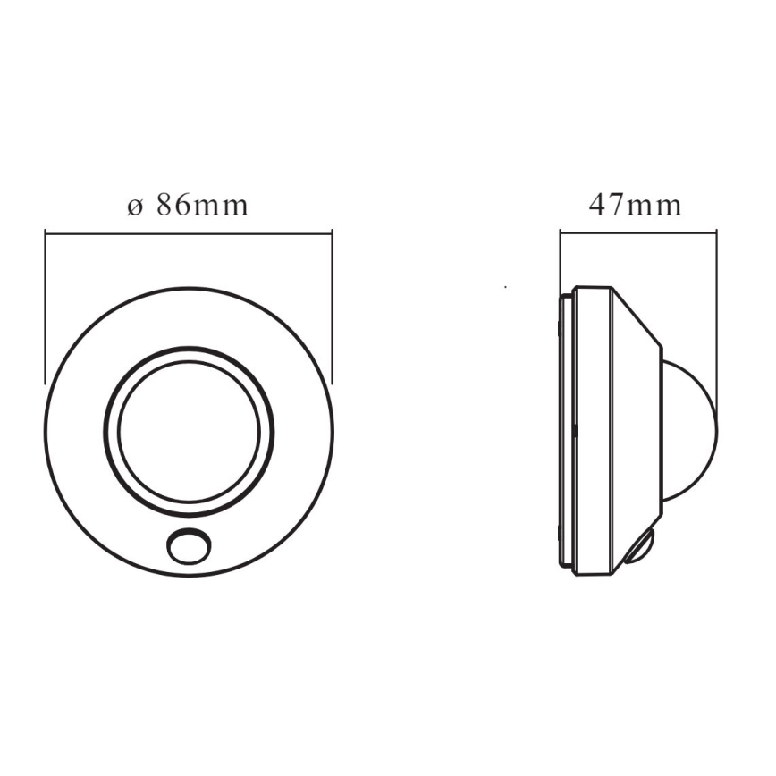 Ledvance - LED Oriëntatielamp met sensor NIGHTLUX LED/1,7W/3xAA 4000K