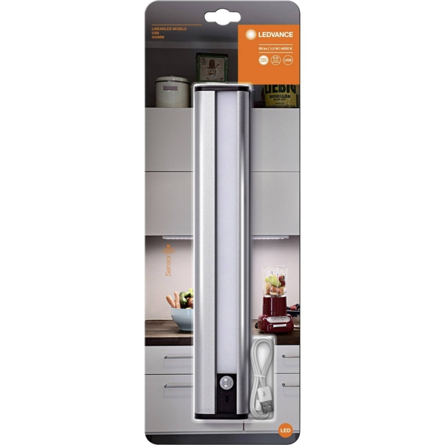 Ledvance - LED Onder keukenkast verlichting met sensor MOBILE LED/1,5W/5V 1800 mAh