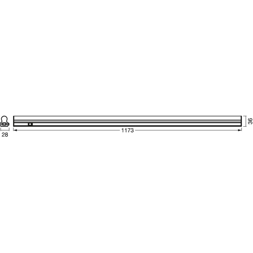 Ledvance - LED Plafondlamp met sensor BATTEN LED/14W/230V 120 cm