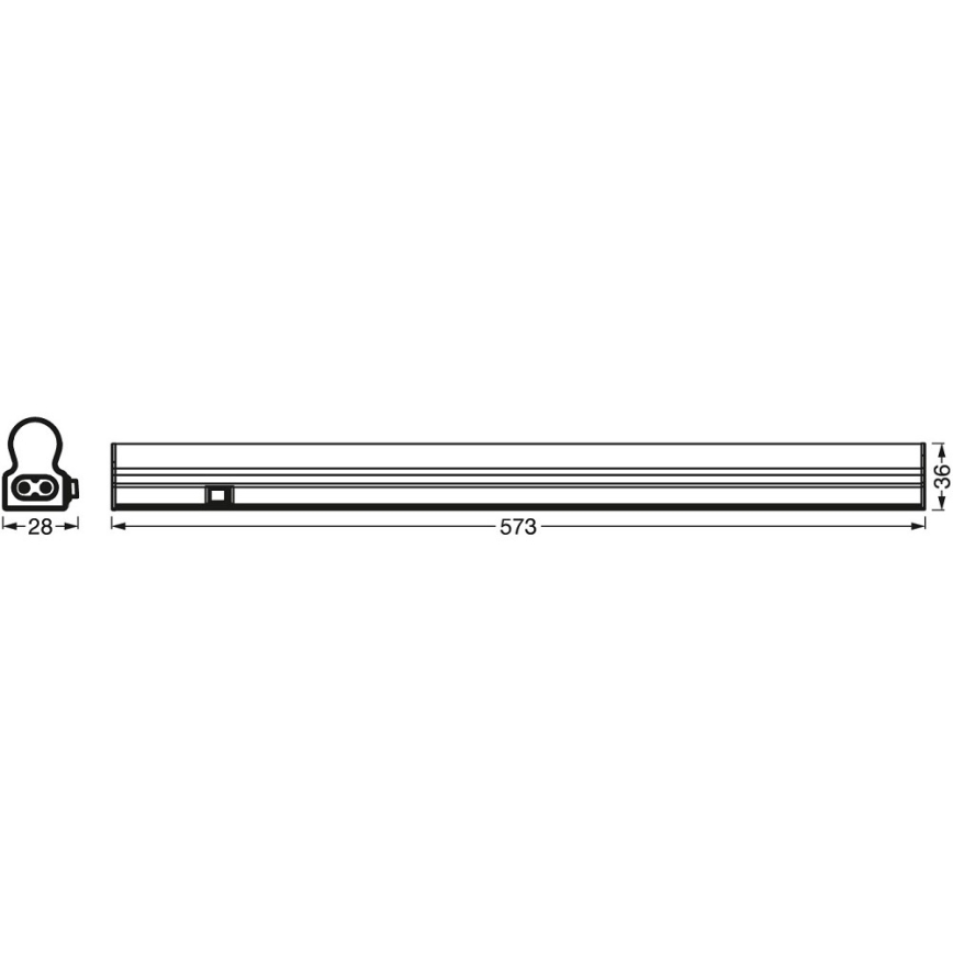Ledvance - LED Plafondlamp met sensor BATTEN LED/8W/230V 60 cm