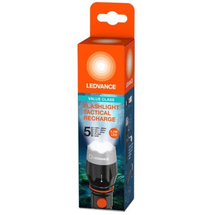 Ledvance - LED Oplaadbare zaklamp FLASHLIGHT LED/3,2W/5V 1500mAh