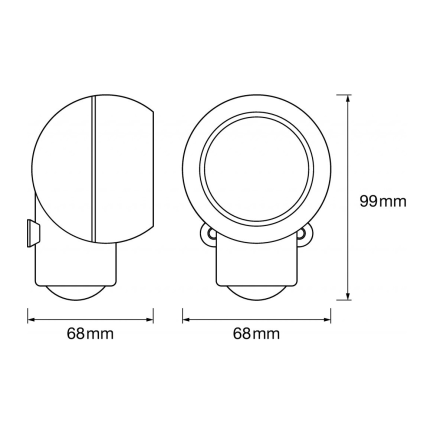 Ledvance -LED Oriëntatie lamp voor buiten met sensor SPYLUX LED/0,3W/3xAA IP43