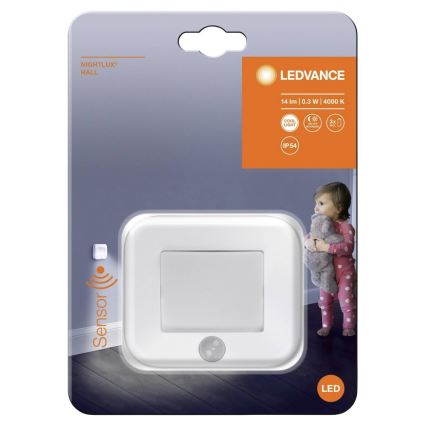 Ledvance - LED Oriëntatielamp met sensor NIGHTLUX LED/0,25W/3xAAA