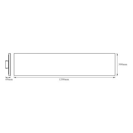 Ledvance - LED Paneel voor oppervlakte montage FRAMELESS LED/40W/230V 3000K