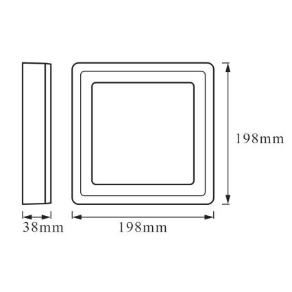 Ledvance - LED Plafondlamp CLICK LED/15W/230V