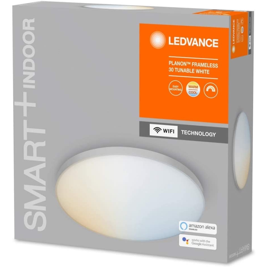 Ledvance - LED Plafondlamp dimbaar SMART + FRAMELESS LED / 20W / 230V 3.000K-6.500K Wi-Fi