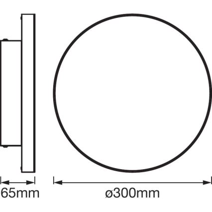 Ledvance - LED Plafondlamp dimbaar SMART + FRAMELESS LED / 20W / 230V 3.000K-6.500K Wi-Fi