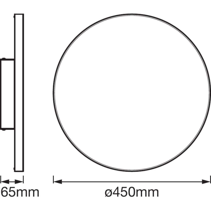 Ledvance - LED Plafondlamp dimbaar SMART + FRAMELESS LED / 28W / 230V 3.000K-6.500K Wi-Fi