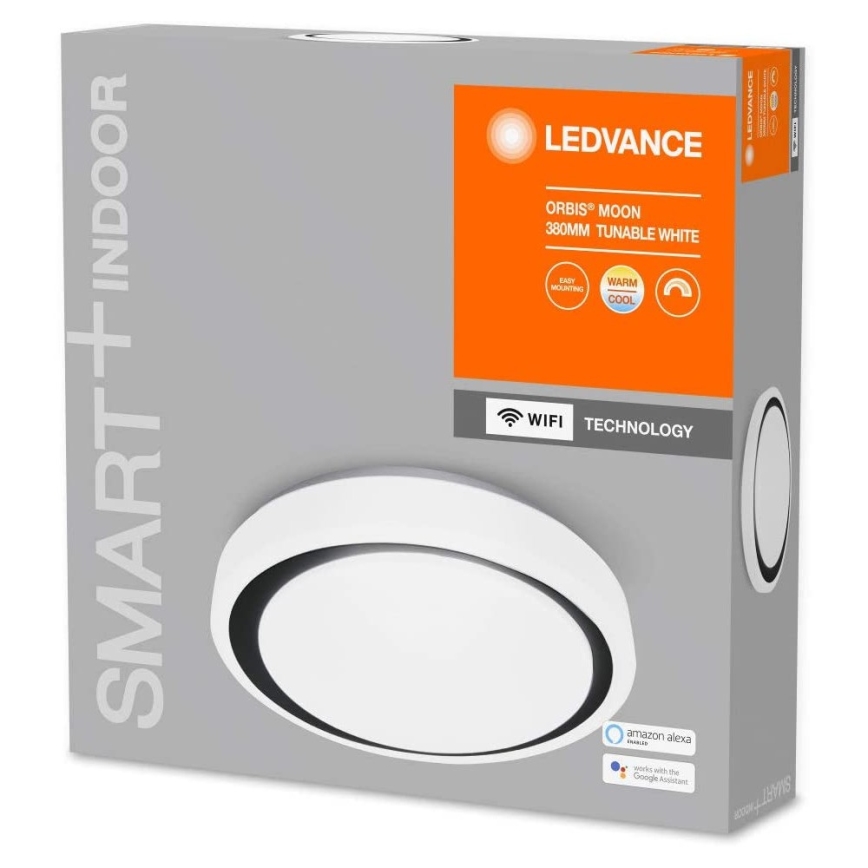 Ledvance - LED Plafondlamp dimbaar SMART+ MOON LED/24W/230V Wi-Fi