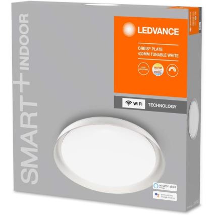 Ledvance - LED Plafondlamp dimbaar SMART+ PLATE LED/24W/230V Wi-Fi