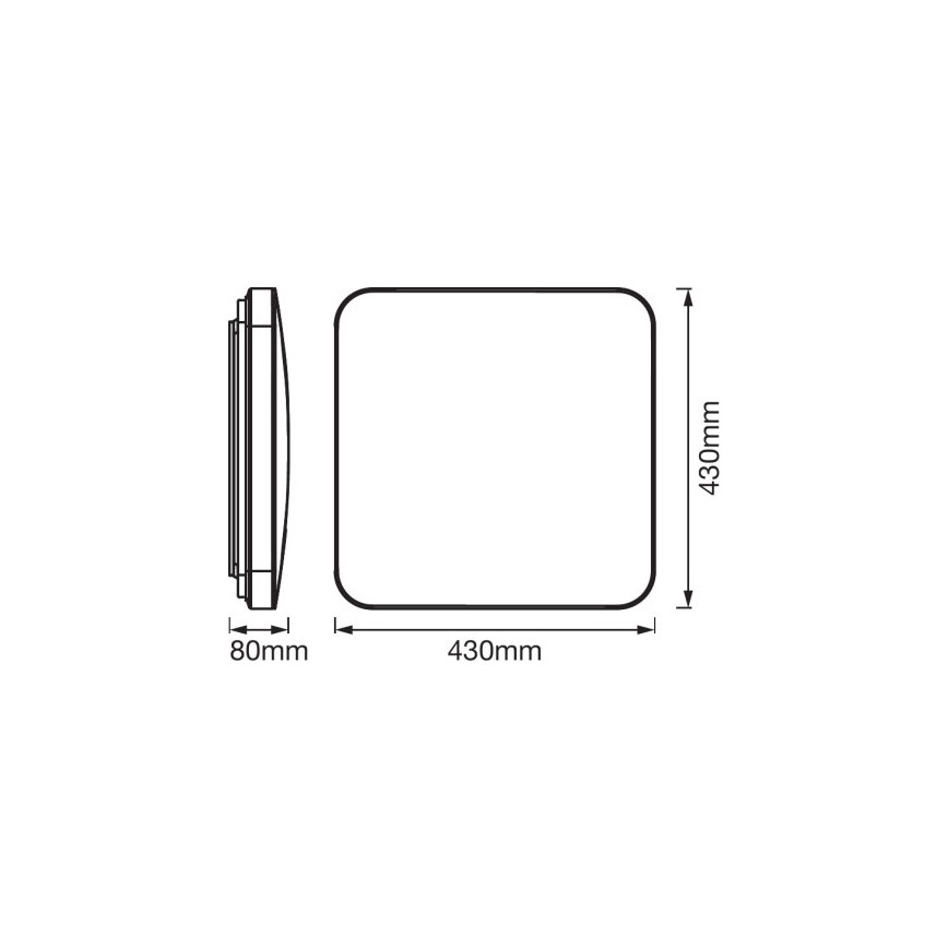 Ledvance - LED Plafondlamp met sensor ORBIS LED/50W/230V 3000K