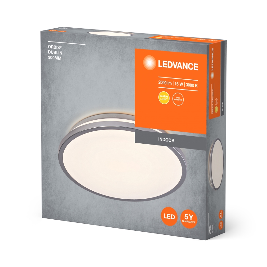 Ledvance - LED Plafondlamp ORBIS DUBLIN LED/16W/230V diameter 29,5 cm
