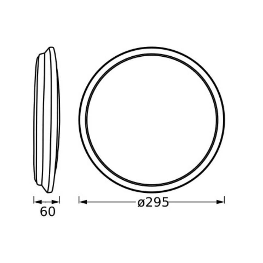 Ledvance - LED Plafondlamp ORBIS DUBLIN LED/16W/230V diameter 29,5 cm