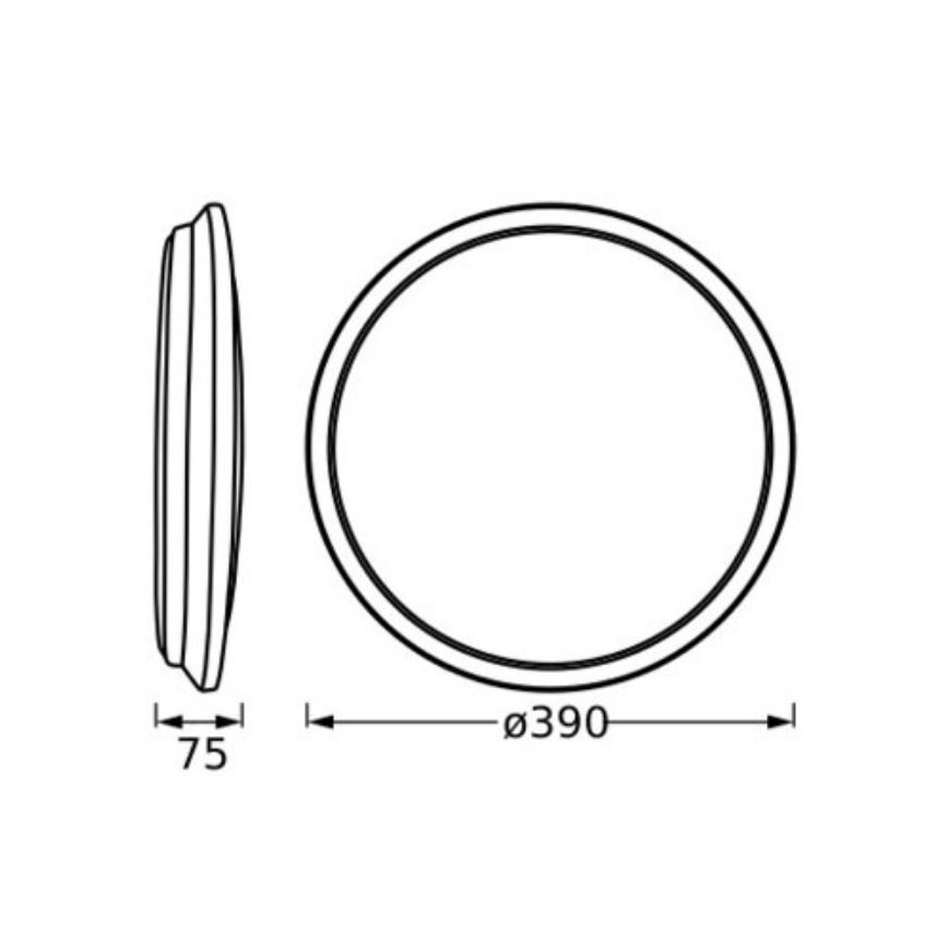 Ledvance - LED Plafondlamp ORBIS DUBLIN LED/24W/230V diameter 39 cm