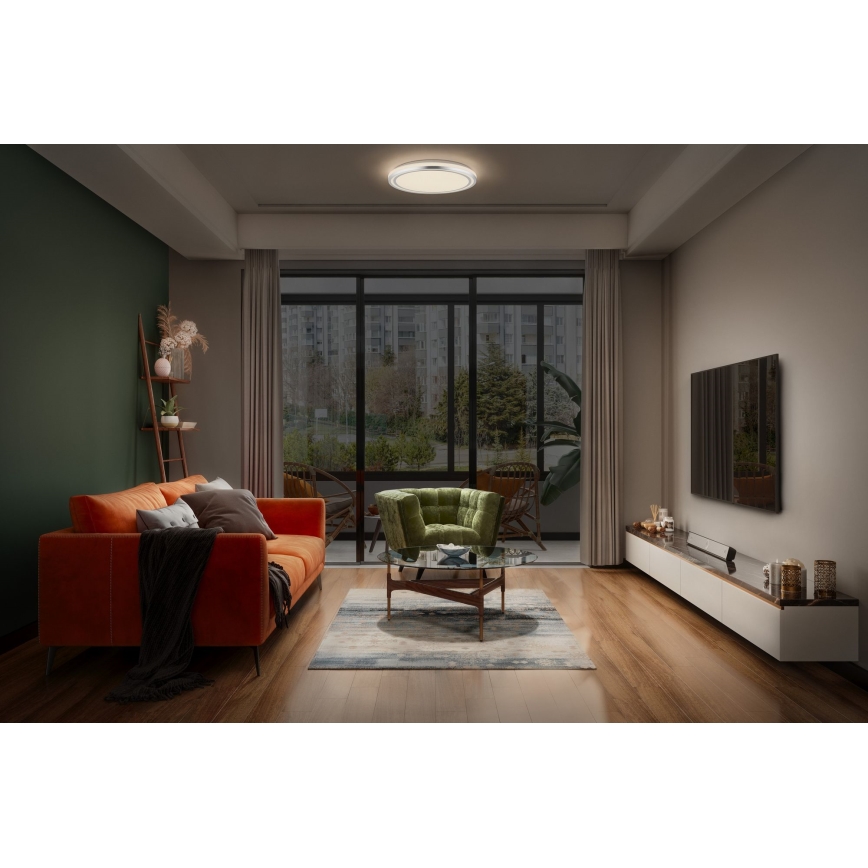 Ledvance - LED Plafondlamp ORBIS HELMAN LED/24W/230V diameter 39 cm zilver