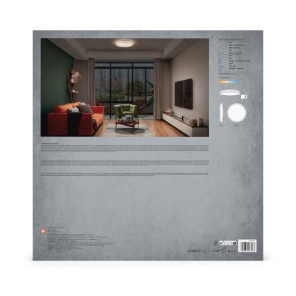 Ledvance - LED Plafondlamp ORBIS HELMAN LED/36W/230V diameter 48,5 cm zilver