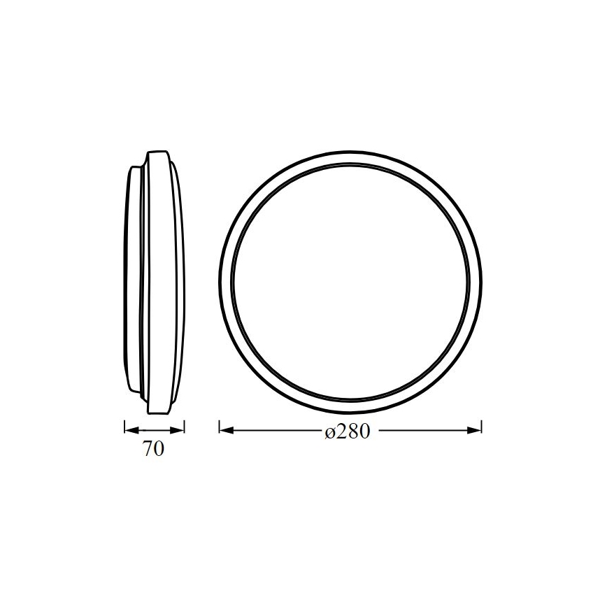 Ledvance - LED Plafondlamp ORBIS LONDON LED/16W/230V wit
