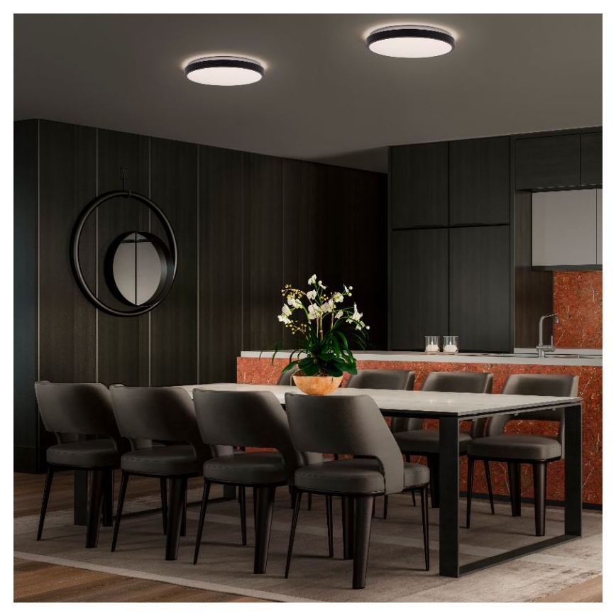 Ledvance - LED Plafondlamp ORBIS LONDON LED/16W/230V zwart