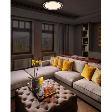 Ledvance - LED Plafondlamp ORBIS PEDERSON LED/36W/230V diameter 55 cm zwart
