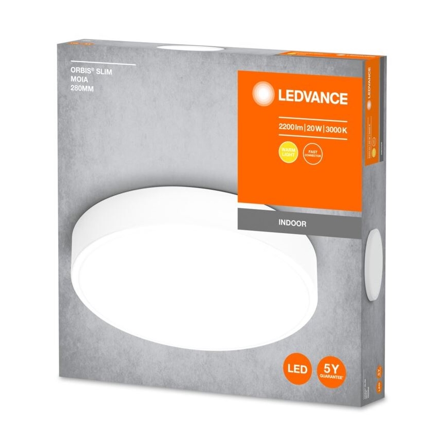 Ledvance - LED Plafondlamp ORBIS SLIM LED/20W/230V wit
