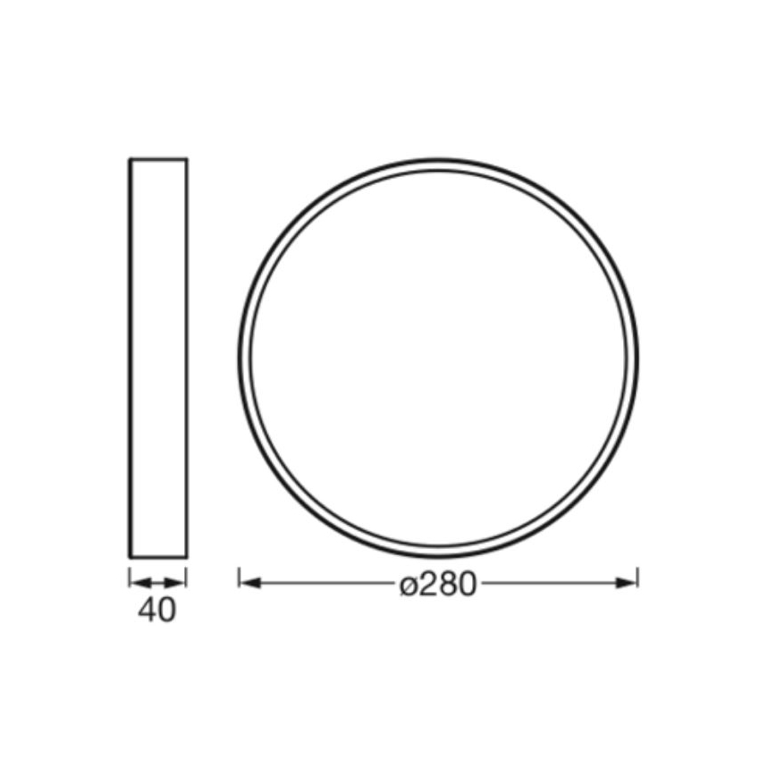 Ledvance - LED Plafondlamp ORBIS SLIM LED/20W/230V wit