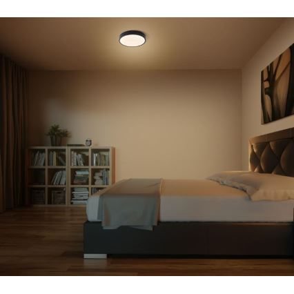 Ledvance - LED Plafondlamp ORBIS SLIM LED/20W/230V zwart