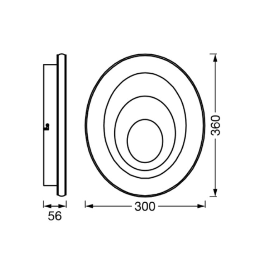 Ledvance - LED Plafondlamp ORBIS SPIRAL LED/27W/230V