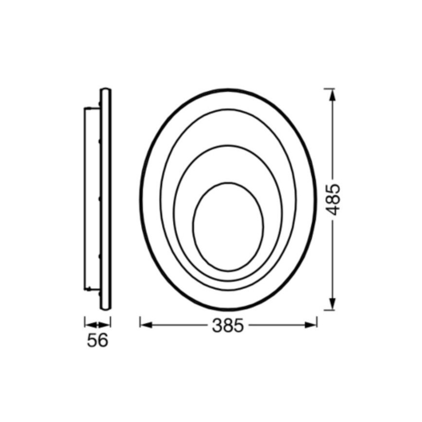 Ledvance - LED Plafondlamp ORBIS SPIRAL LED/37W/230V