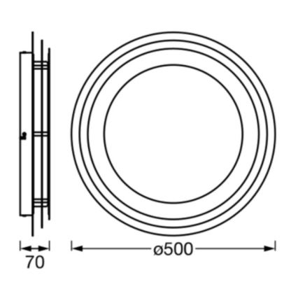 Ledvance - LED Plafondlamp ORBIS SPIRAL LED/38W/230V