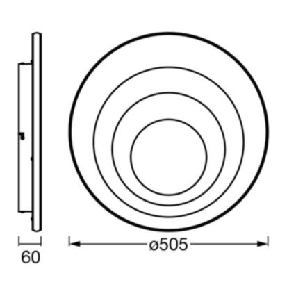 Ledvance - LED Plafondlamp ORBIS SPIRAL LED/42W/230V