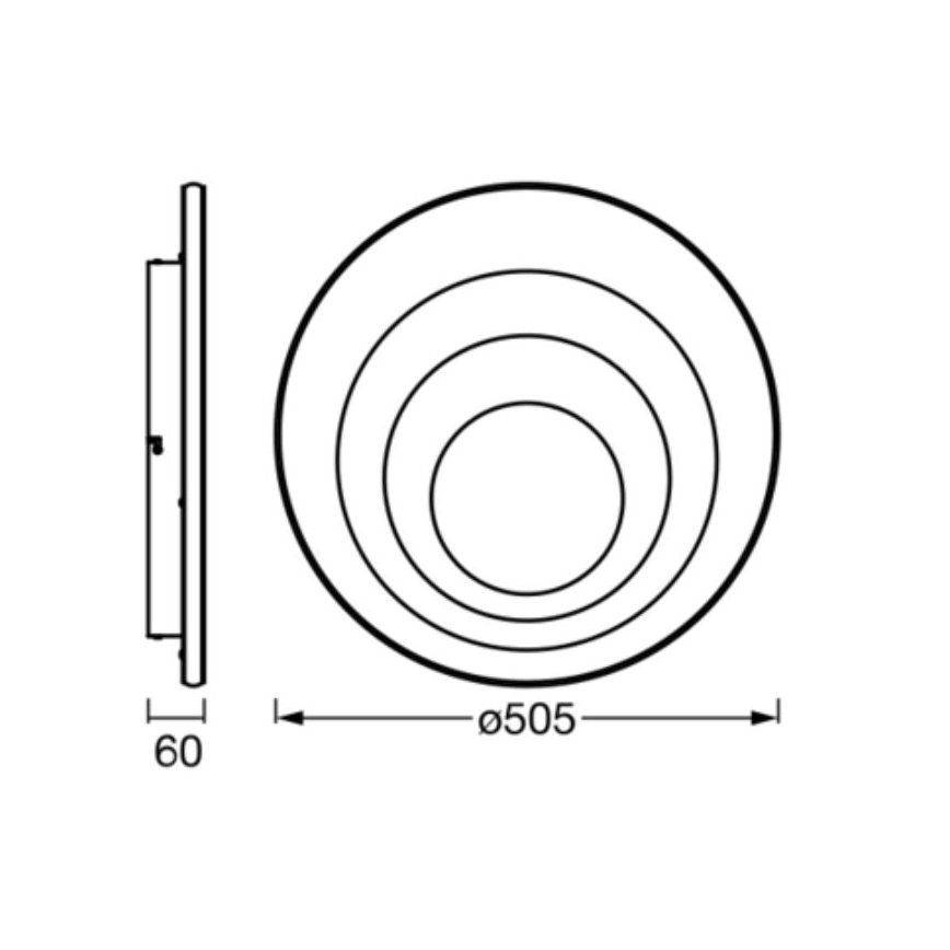 Ledvance - LED Plafondlamp ORBIS SPIRAL LED/42W/230V