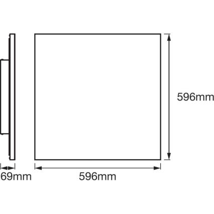 Ledvance - LED Plafondlamp SMART 3.000K-6.500K + FRAMELESS LED / 40W / 230V Wi-Fi