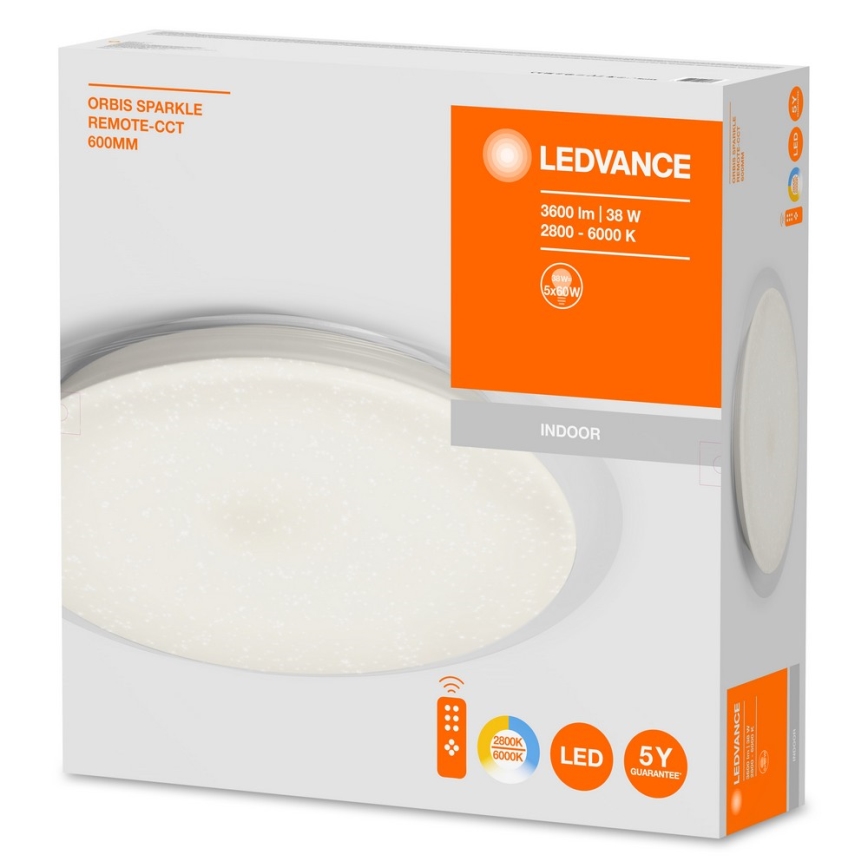 Ledvance - LED Plafondverlichting dimbaar ORBIS LED/38W/230V 2700K-6000K