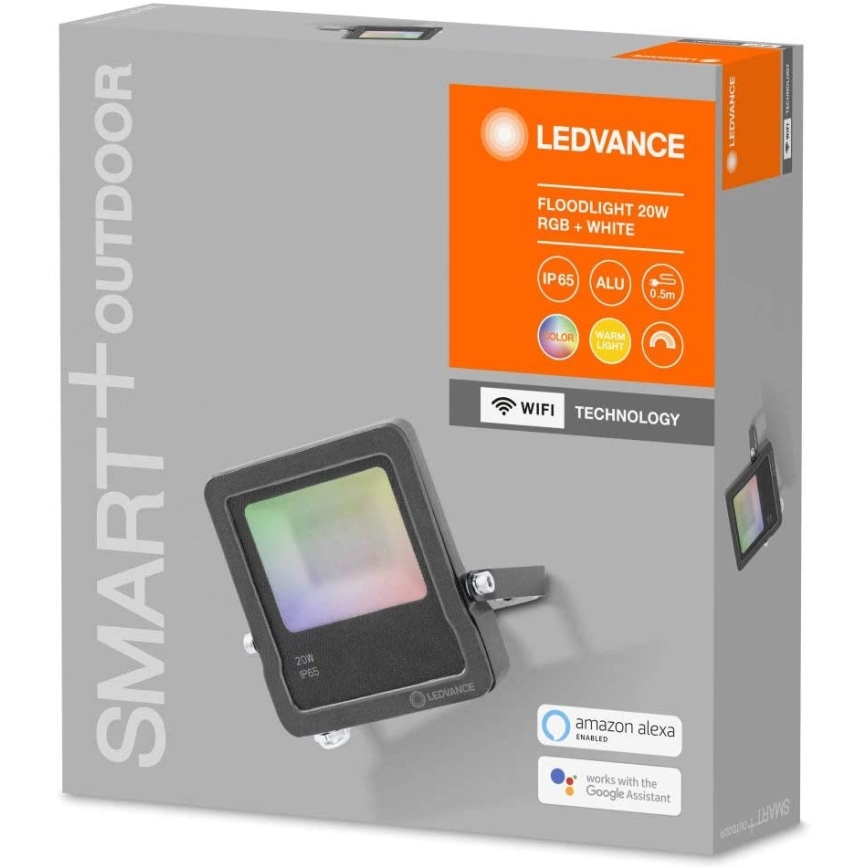 Ledvance - LED RGB Breedstraler SMART + FLOOD LED / 20W / 230V IP65 Wi-Fi