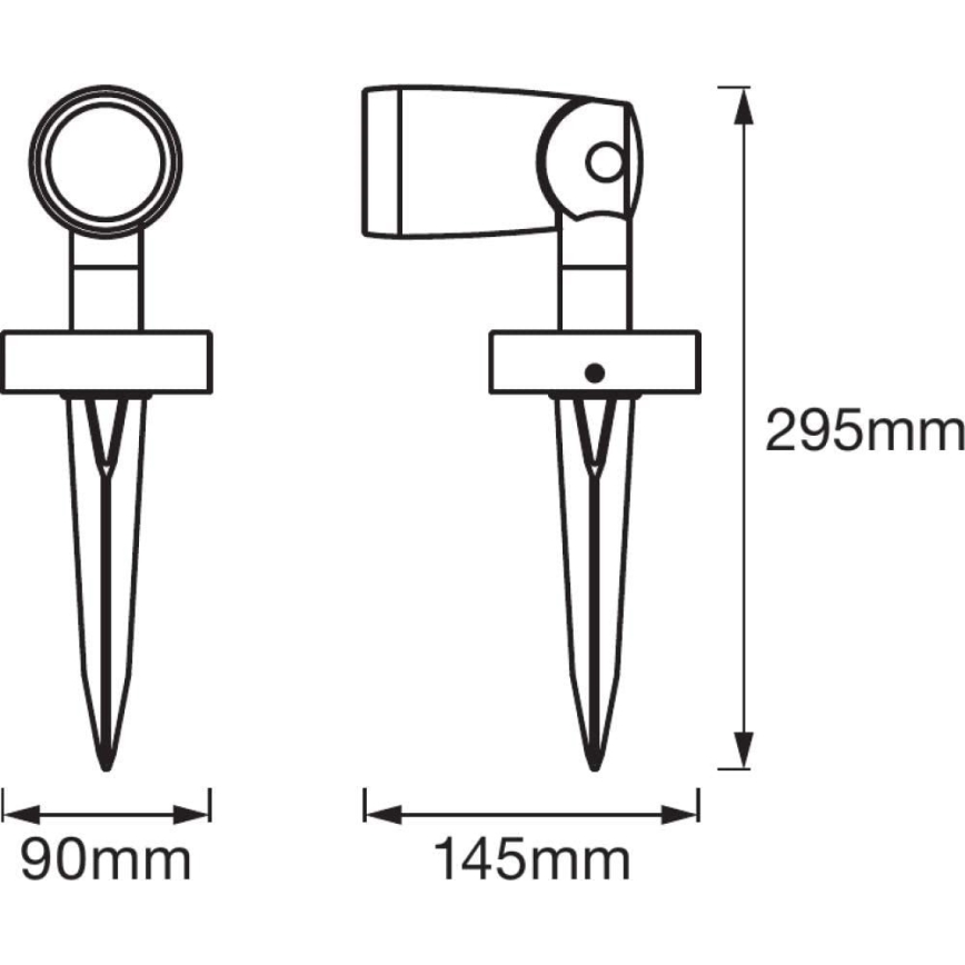 Ledvance - Verlenging set LED RGB Buitenlamp SMART + SPOT LED / 4,5W / 230V IP65 Wi-Fi