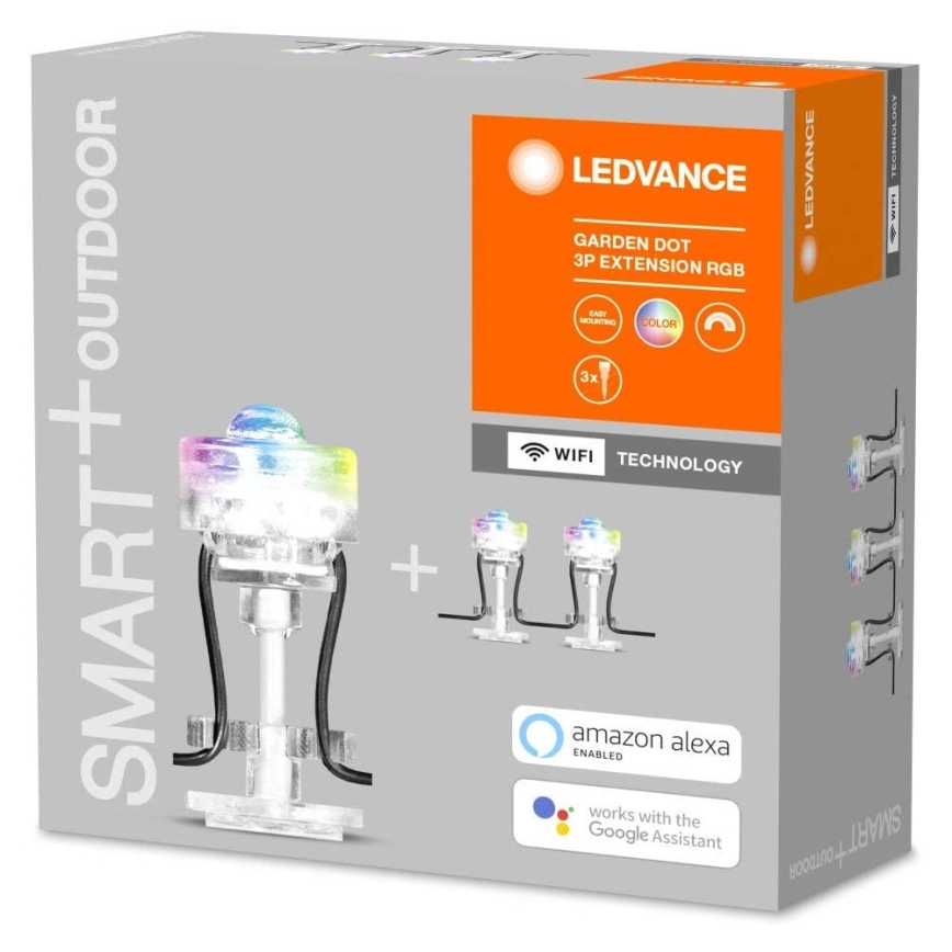 Ledvance - LED RGB Buitenverlengset SMART+ DOT 3xLED/0,7W/230V IP65 Wi-Fi