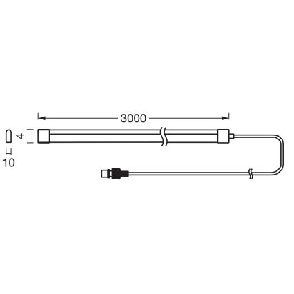 Ledvance - LED RGB dimbare zonne-LED-strip FLEX MAGIC 3m LED/1,2W/3,7V 2000 mAh IP44 + afstandsbediening