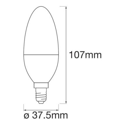 Ledvance - LED RGB Lamp dimbaar SMART + E14/5W/230V 2700K-6500K